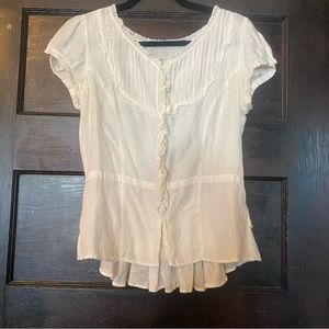 SOLD Vintage white top - No tag - S